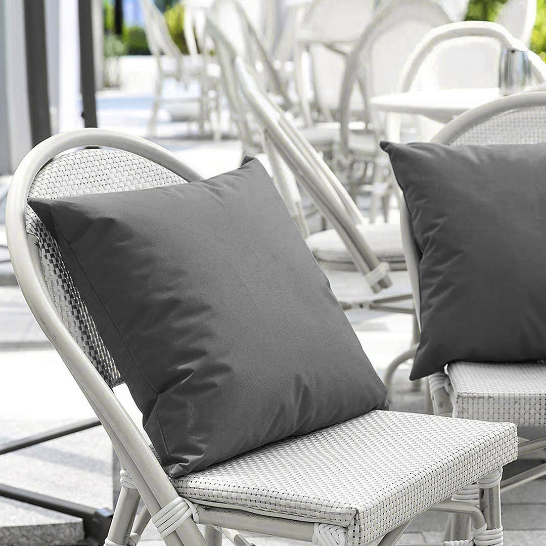 Outdoor Water-Resistant Square Throw Pillow Insert with Plush Polyester Fill