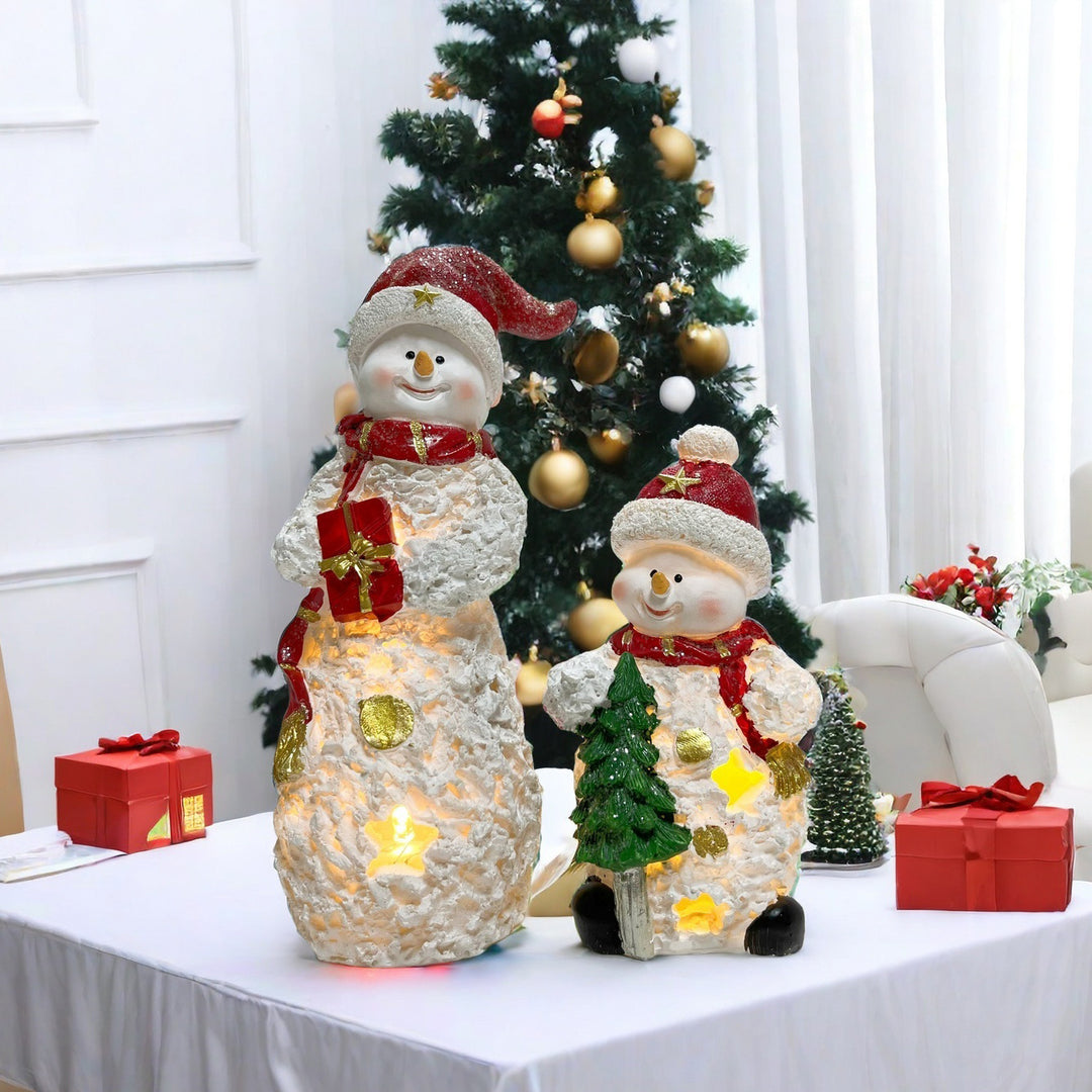 Decorative Snowman Sculpture