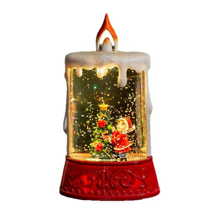festive glitter lantern