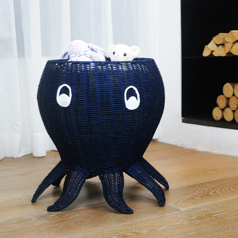 Playful storage basket in octopus design