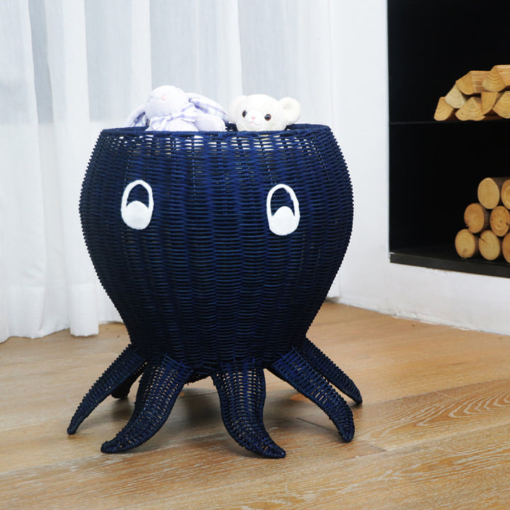 Playful storage basket in octopus design