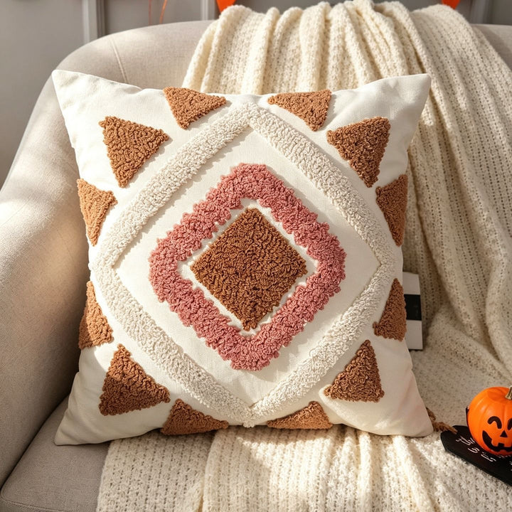 Decorative Textured Throw Pillow for Living Room