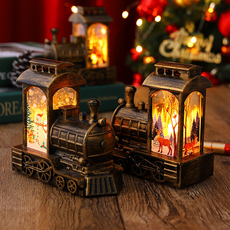 Nostalgic Christmas Train Lantern