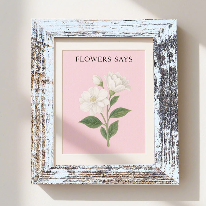 Floral Themed Wall Art Frame