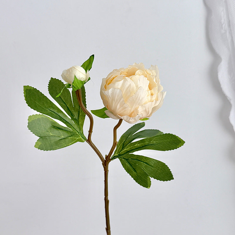Realistic Peony Decoration Stem for Home Floral Display