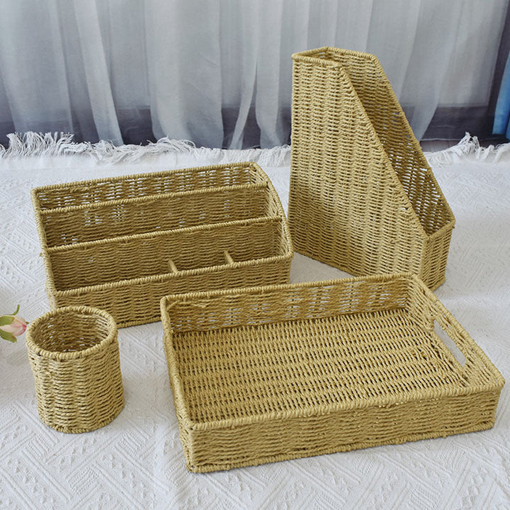 Elegant Woven Storage Tray