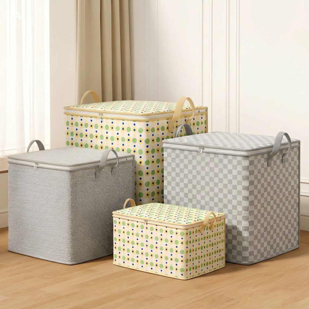 Premium Herringbone Pattern Storage Basket