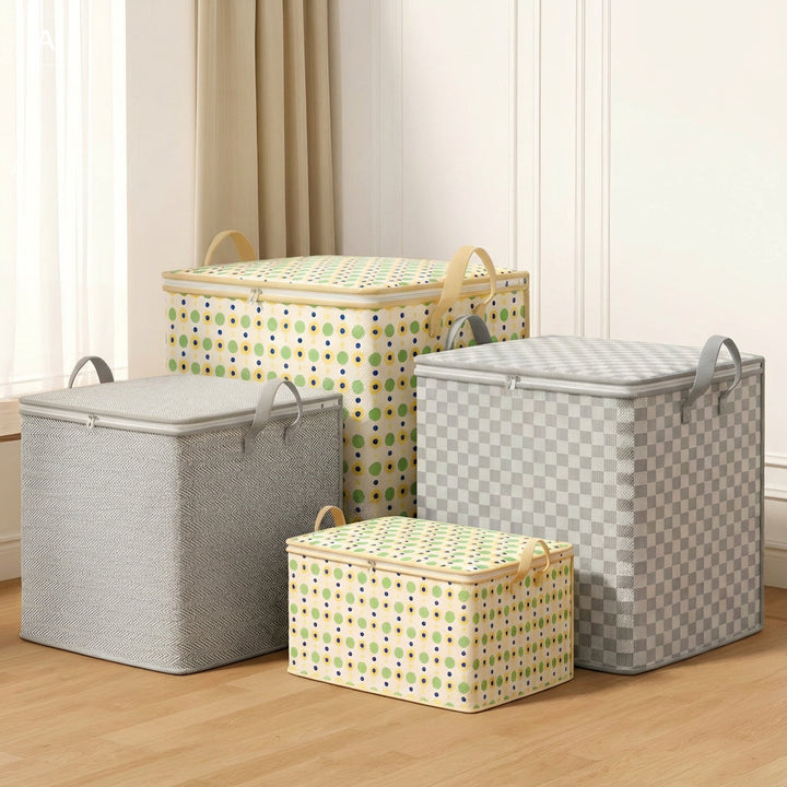 Premium Herringbone Pattern Storage Basket