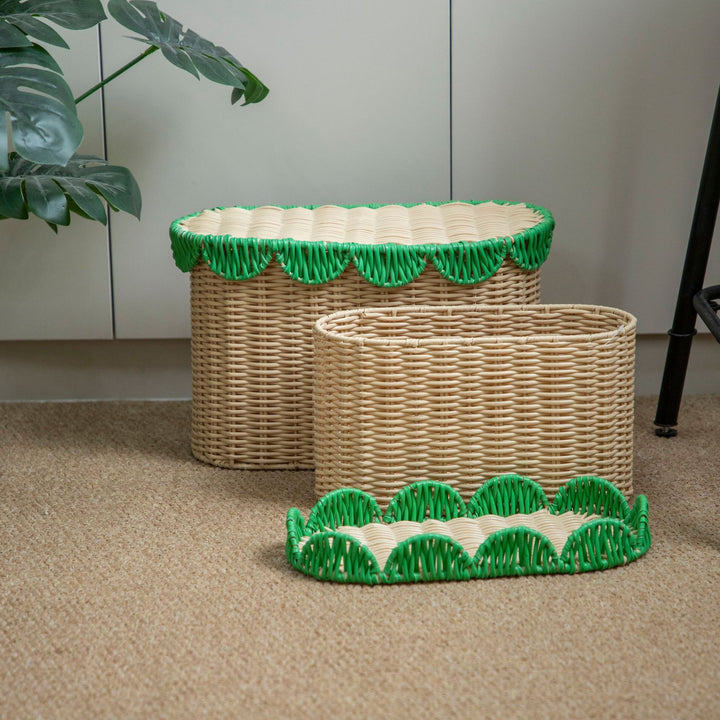 Decorative Handcrafted Woven Storage Baskets