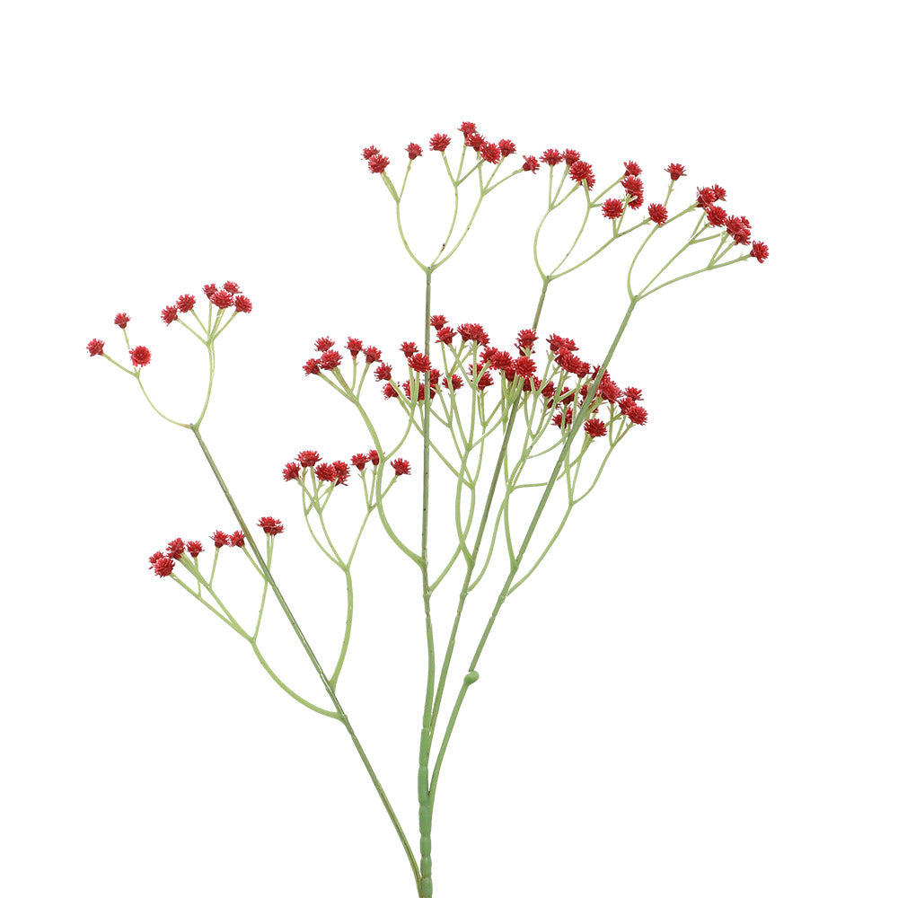 Decorative artificial flower branch with fine purple flowers