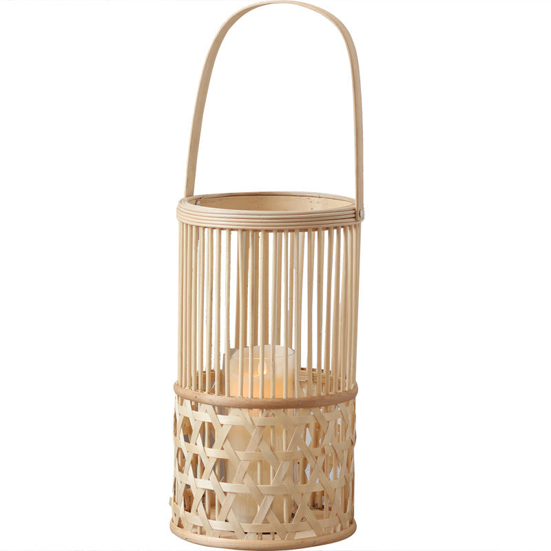 Handcrafted lantern made of rattan