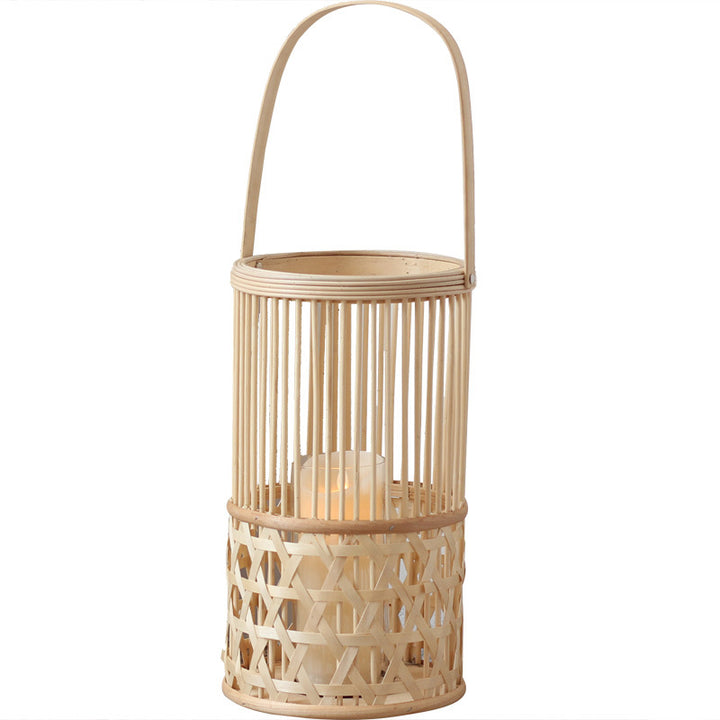 Handcrafted lantern made of rattan