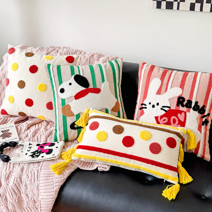Star-Shaped Plush Cushion