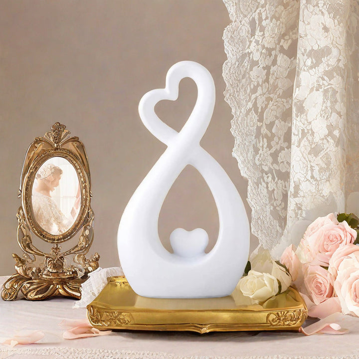Infinity Heart-Shaped Sculpture