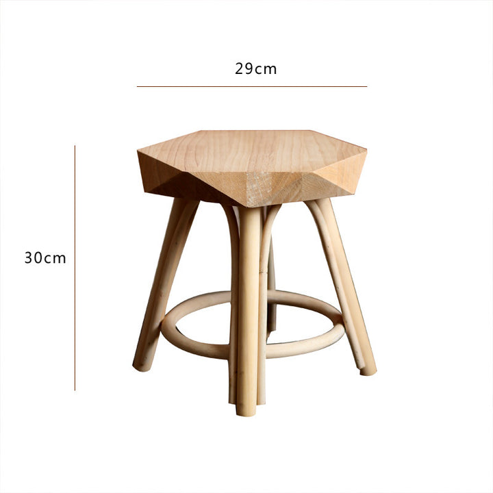 Modern stool made of high-quality wood