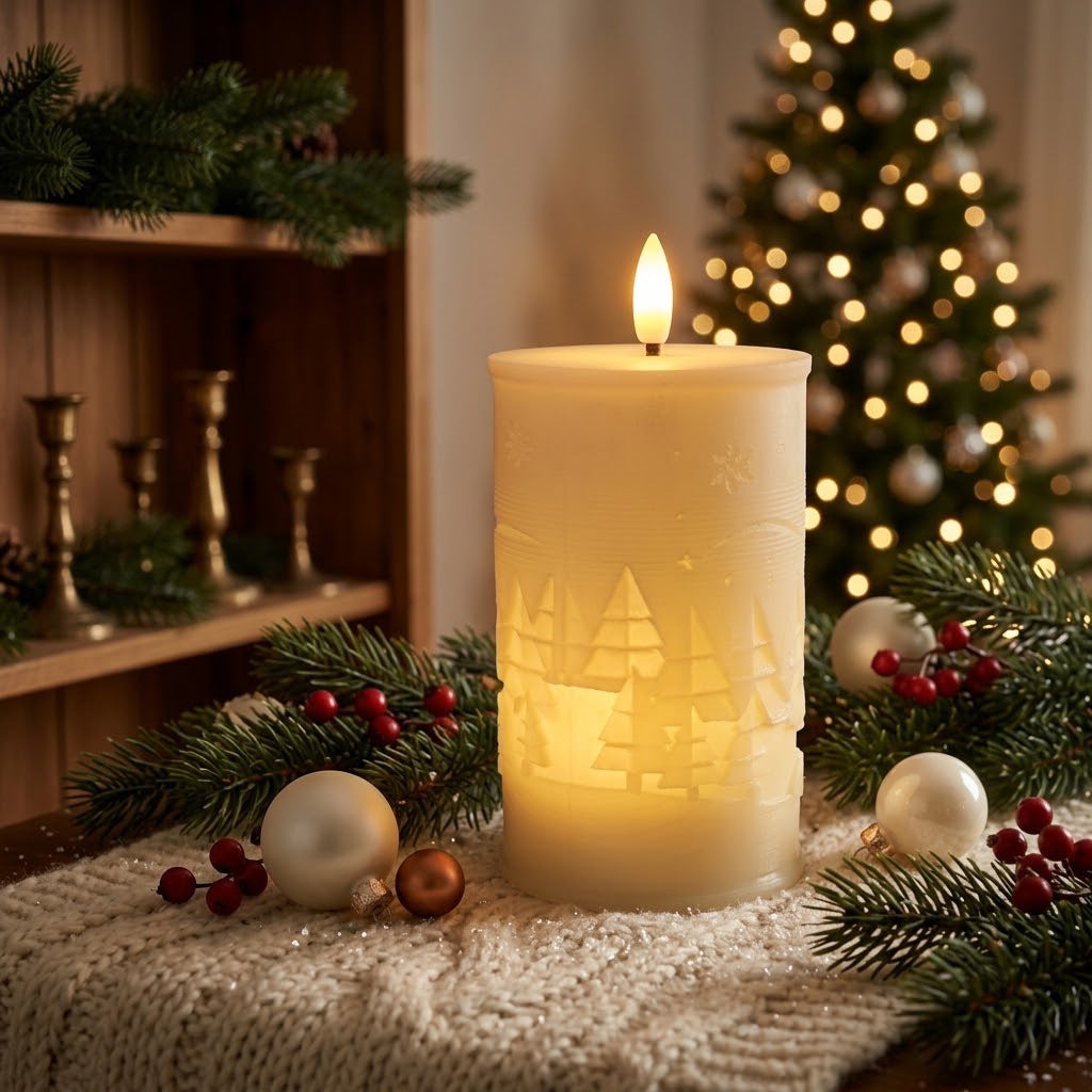 Christmas decorative LED candle