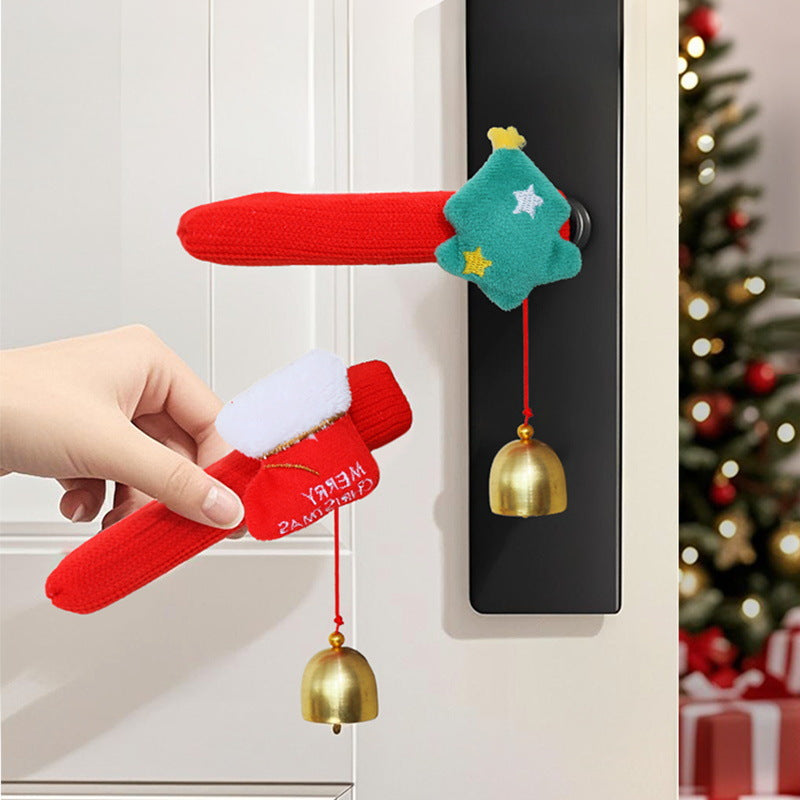 Door handle decoration with Santa Claus
