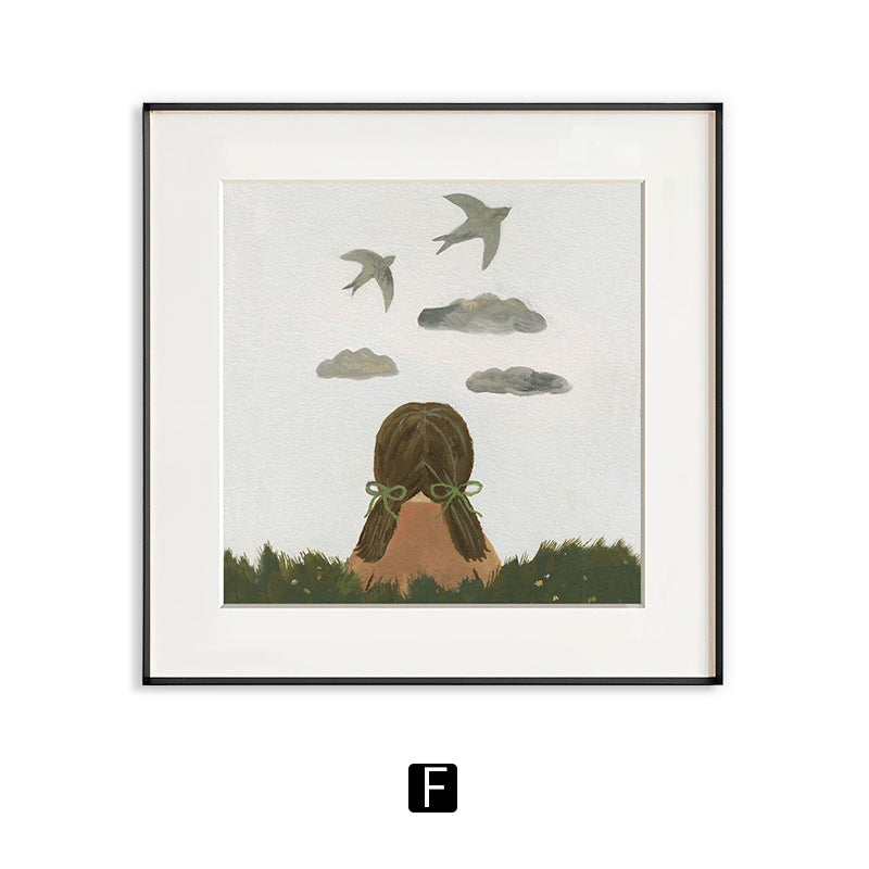 Framed Animal Illustration Artwork