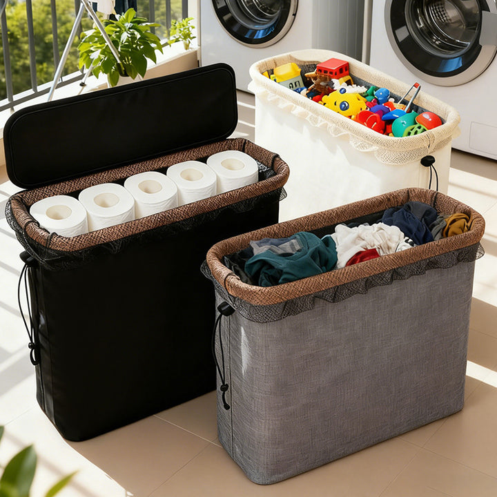 Versatile laundry separation box with removable lid and inner compartment