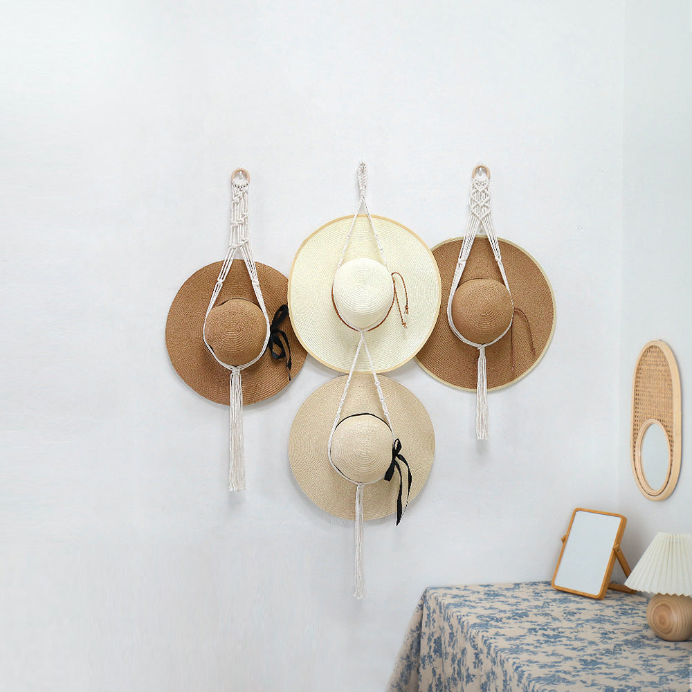Stylish Macrame Hat Organizer