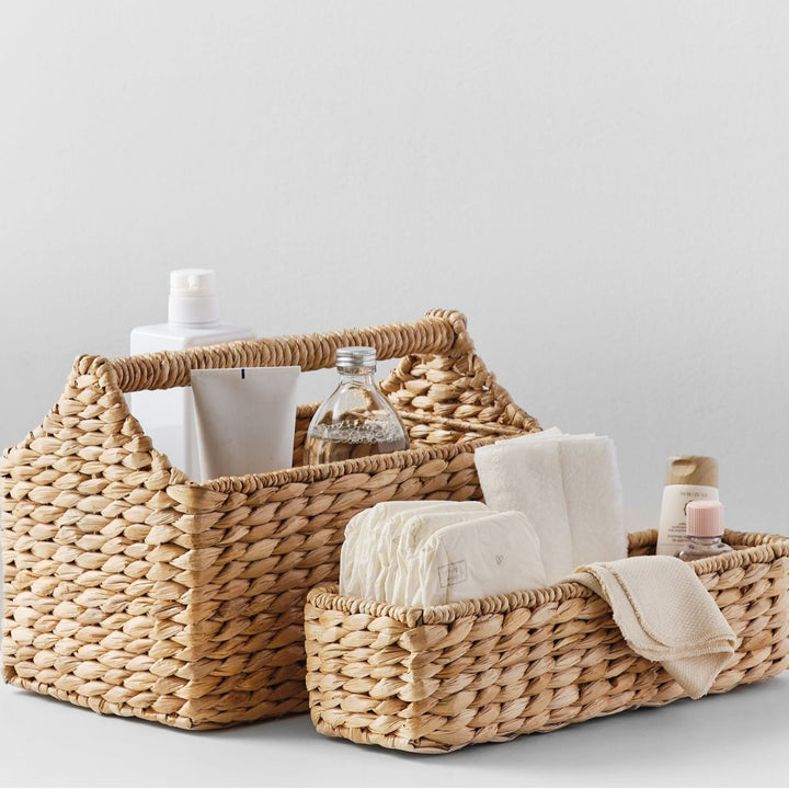 Practical storage basket with handle
