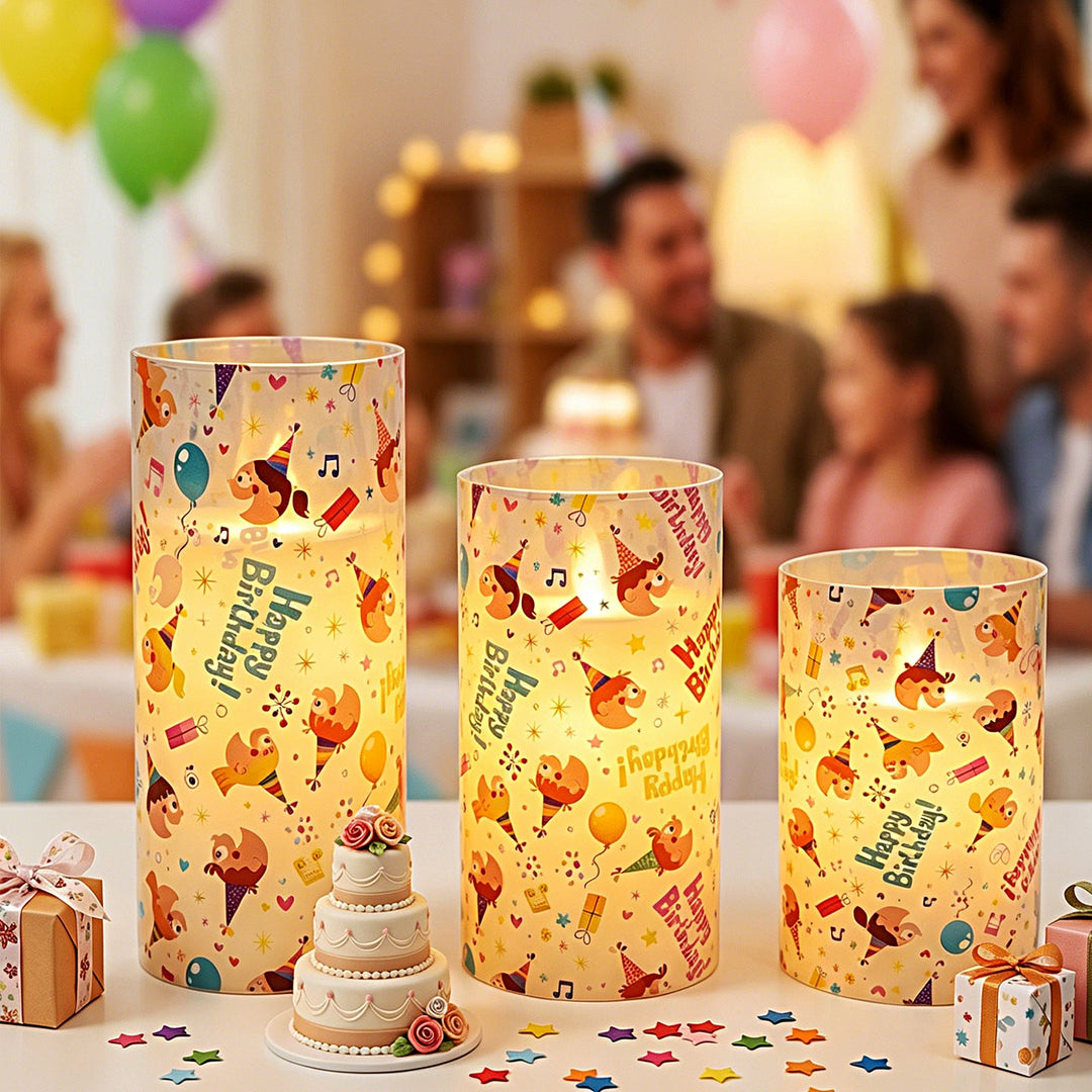 Decorative birthday candles