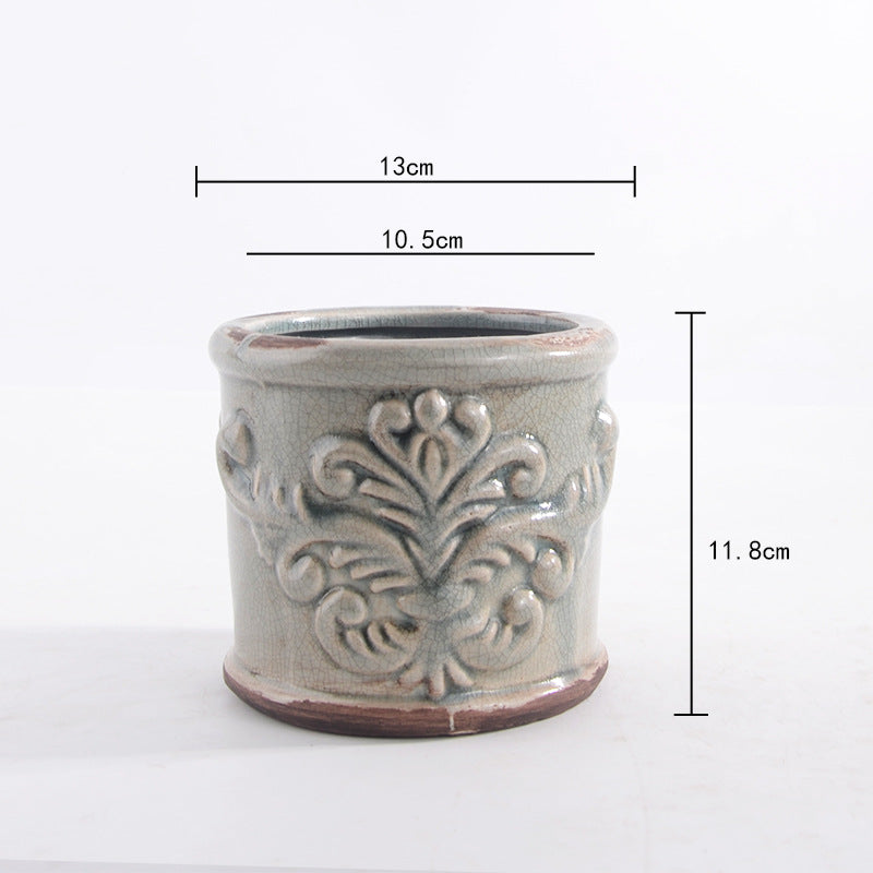 Elegant ceramic flower pot
