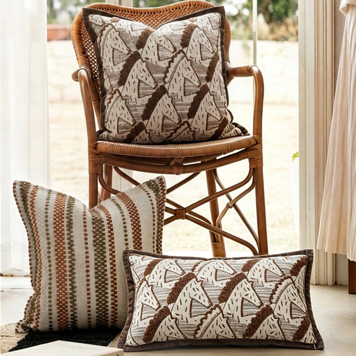 Equestrian-Themed Decorative Lumbar Pillow