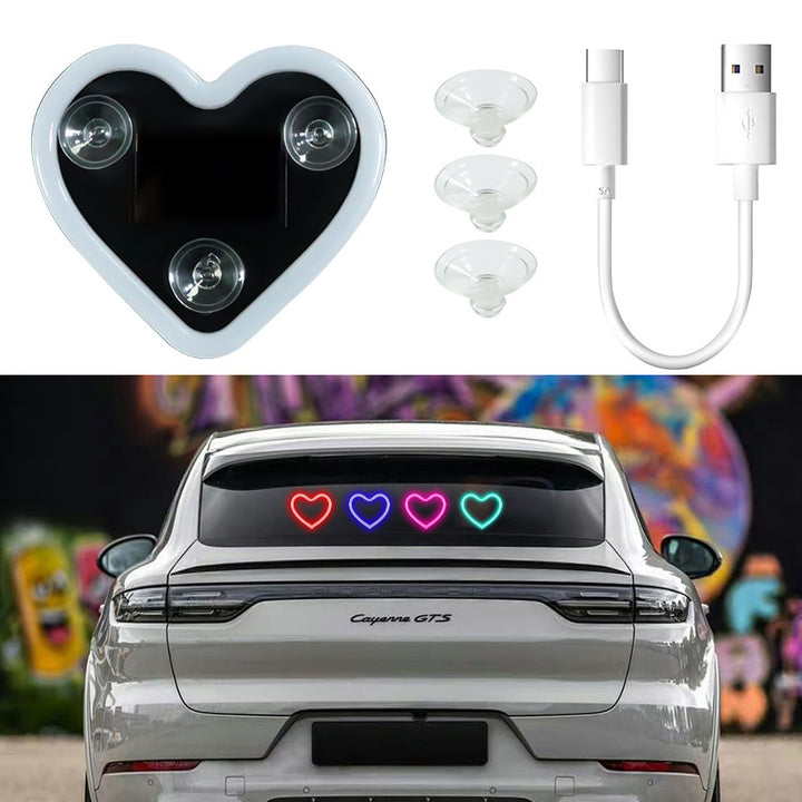 Heart-shaped suction cup LED ambient night light