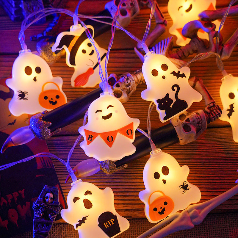 Halloween Ghost LED Light Chain Decorative Garland