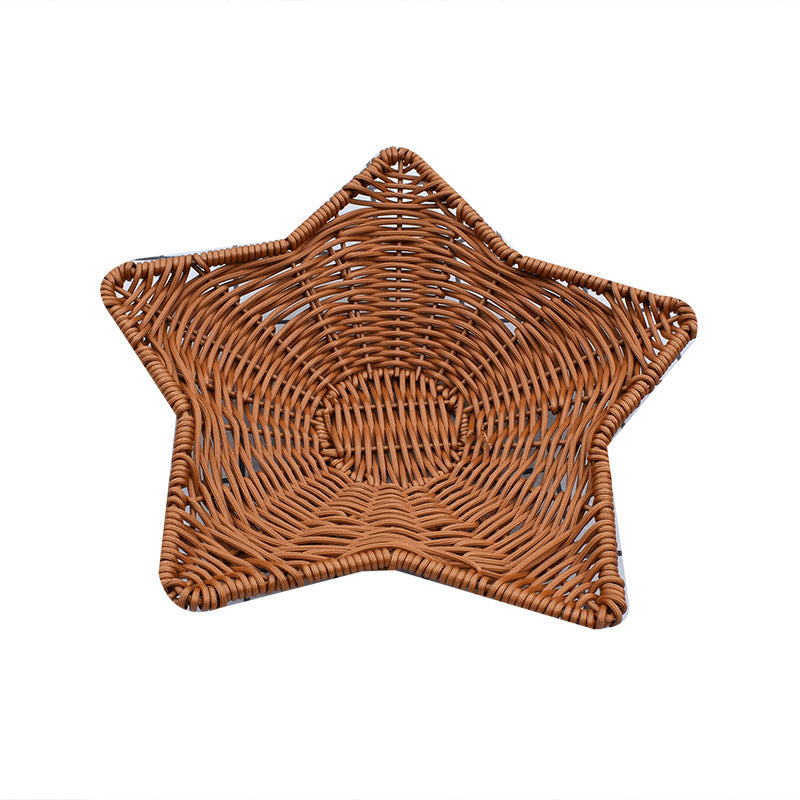 Handmade Star-Shaped Woven Basket