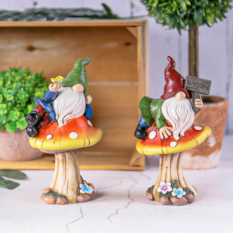 Whimsical Gnome Garden Statue