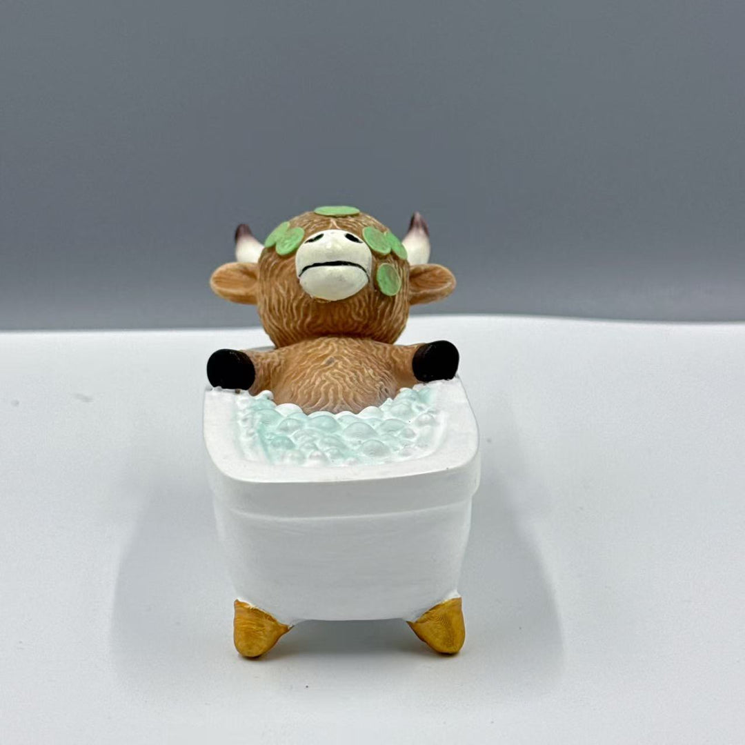 Duck figure in stylish relaxation bath