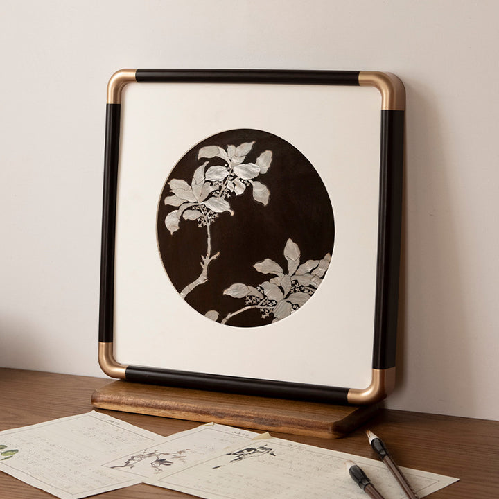 Artistic Framed Bird Illustration