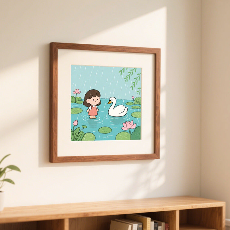 Charming Illustrated Nature Art Frame