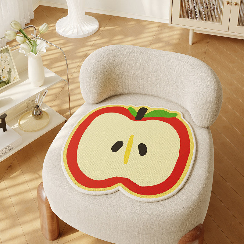 Apple-Shaped Non-Slip Decorative Chair Seat Cushion Pad