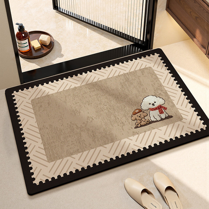 Cute Cat-Themed Kitchen Area Mat