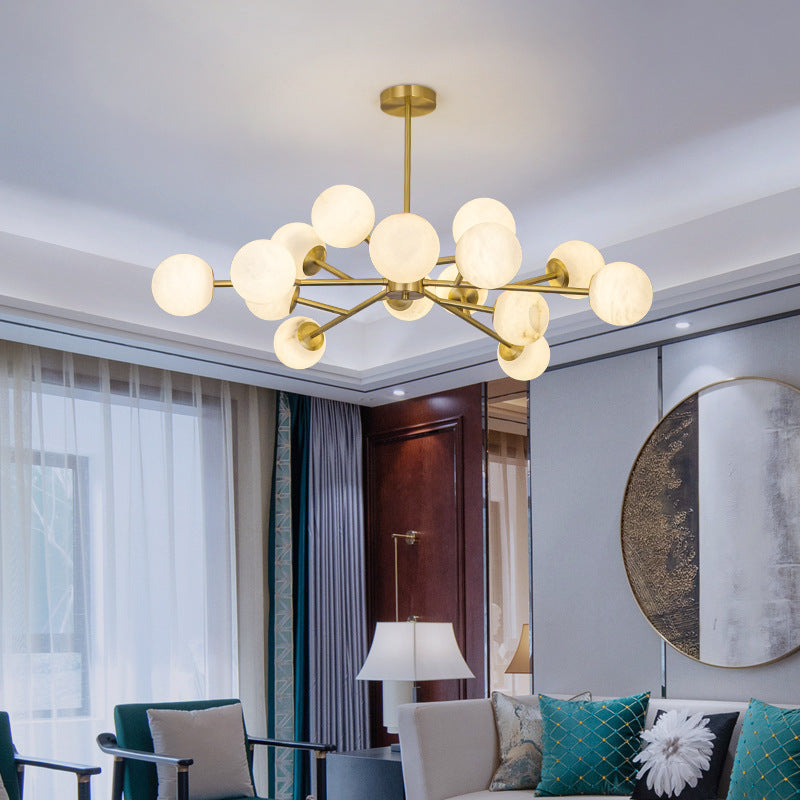 Modern sculptural pendant lamp