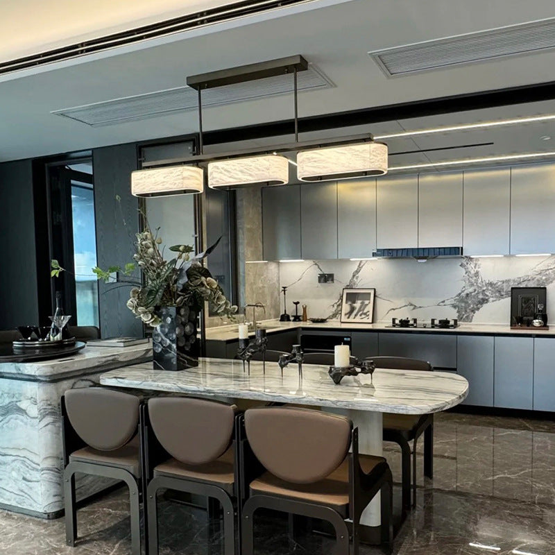 Modern elegant linear pendant light
