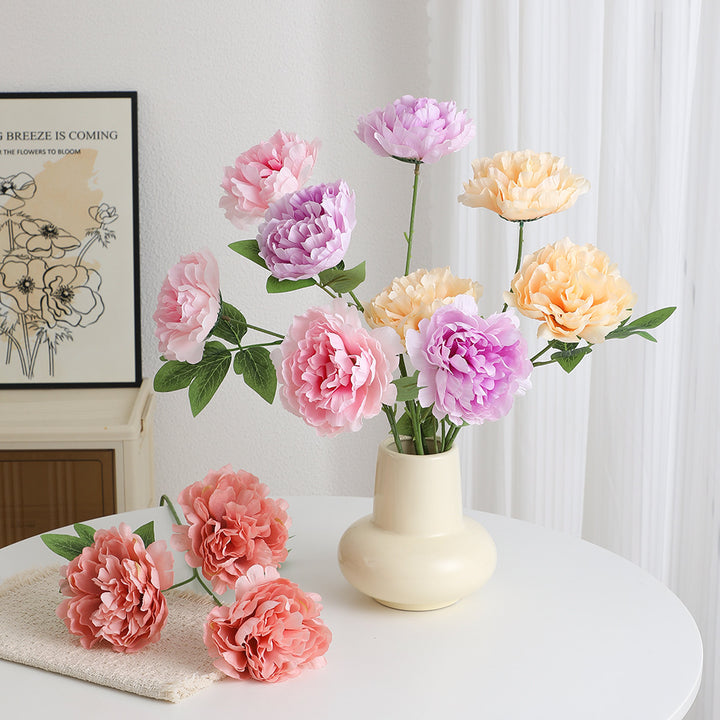 Elegant Artificial Peony Bouquet