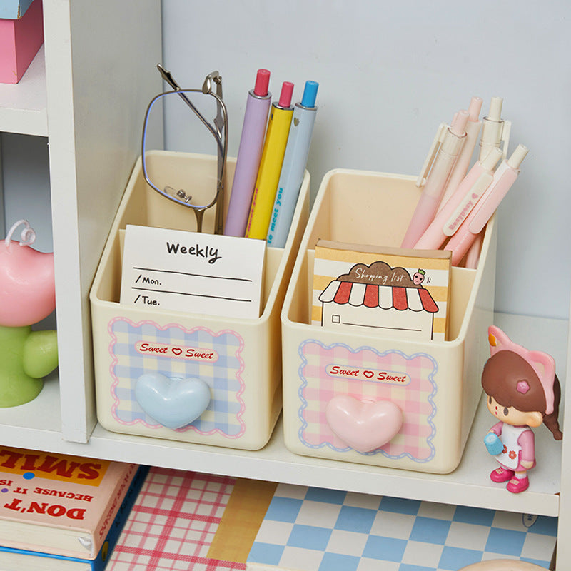 Cute Multi-Compartment Desk Organizer