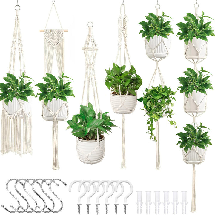 Macrame Plant Hanger Set