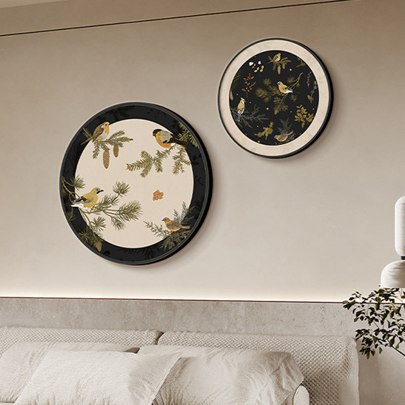 Decorative Bird-Themed Wall Plate