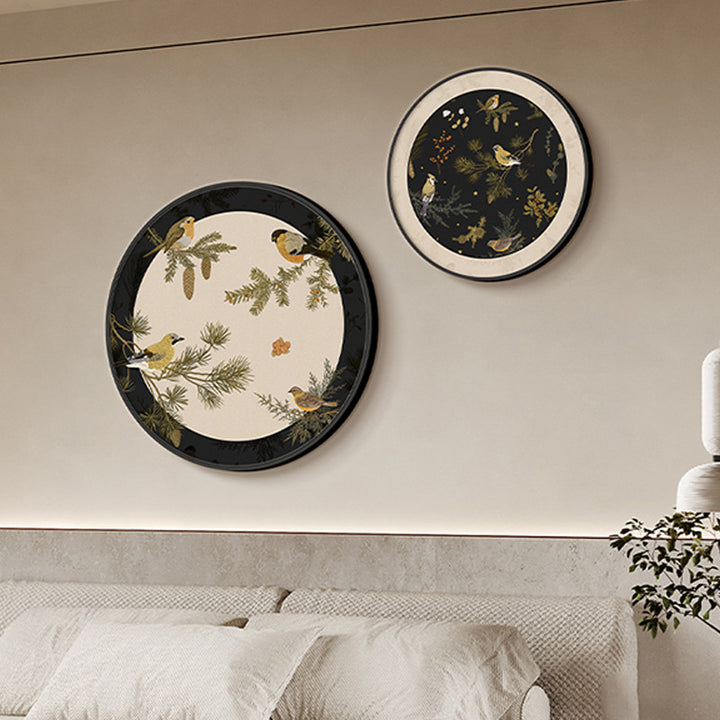 Decorative Bird-Themed Wall Plate
