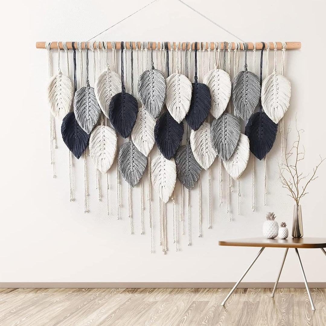 Macrame Leaf Wall Hanging Tapestry