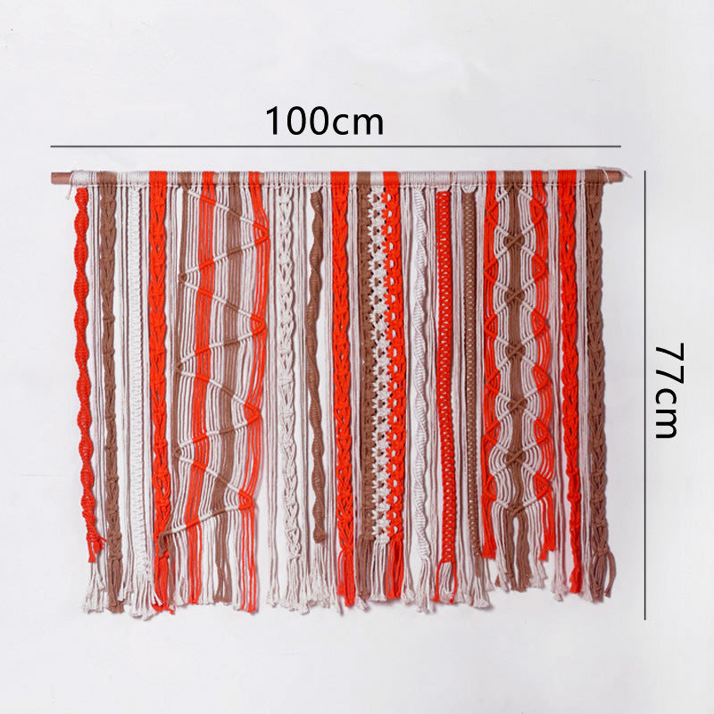 Wall hanging made of woven material