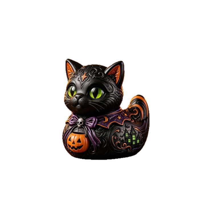 Decorative Halloween Cat Figurine