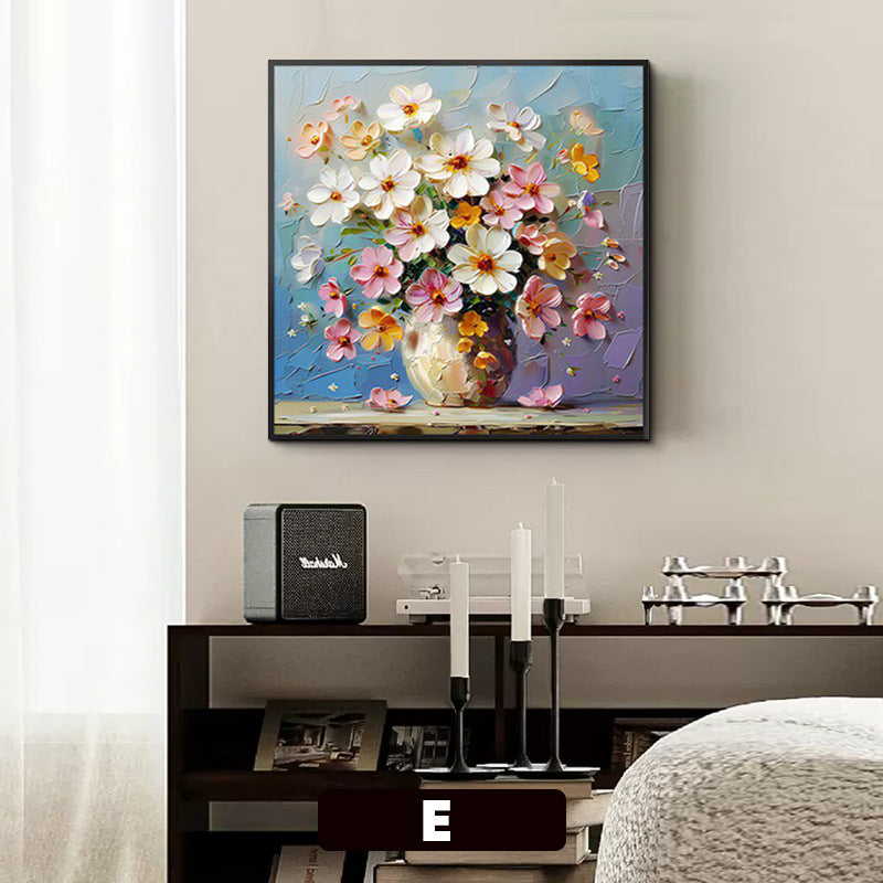 Floral 3D Textured Canvas Wall Art