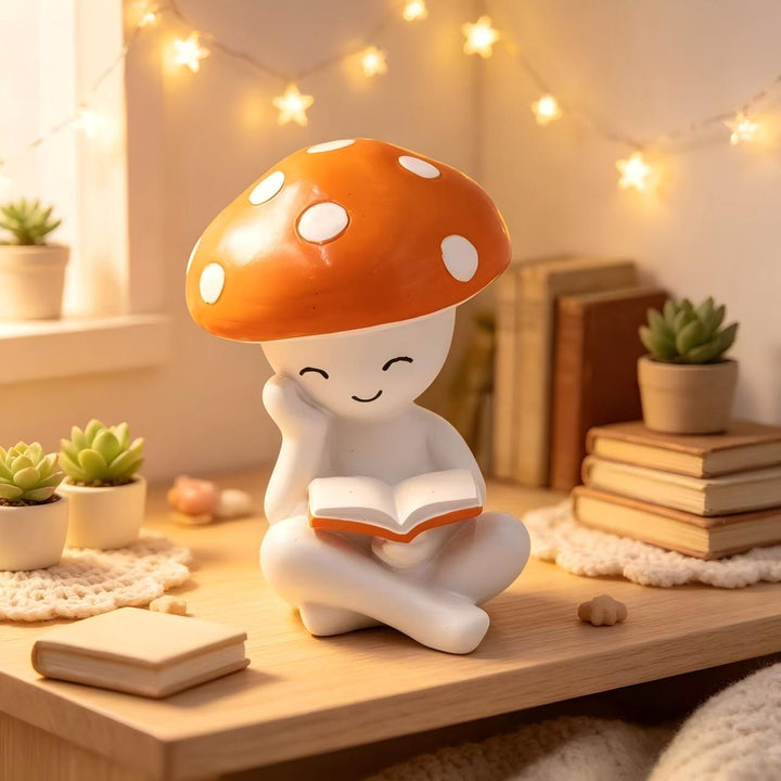 Decorative figure with mushroom hat