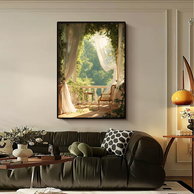 Art Print featuring Serene Garden View